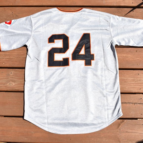 New Willie Mays Gray Heavyweight New York Mets Giants Baseball Jersey Men's Size - Picture 1 of 2